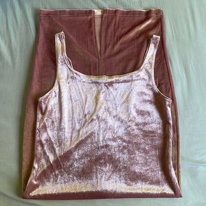 Velvet tank dress - Zara